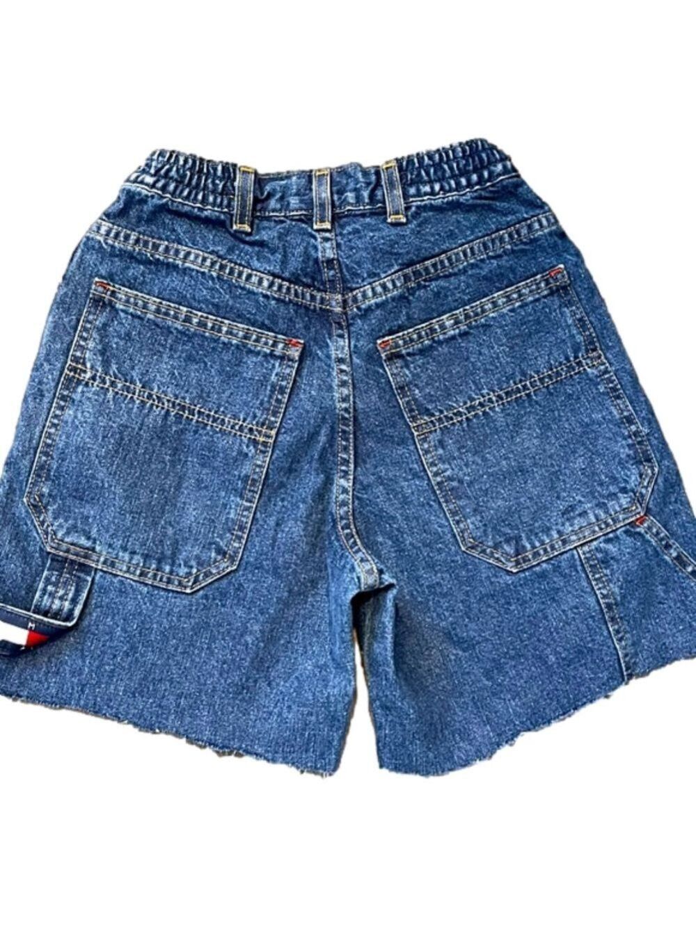 Vintage 90’s Tommy Hilfiger custom carpenter girls shorts size 8